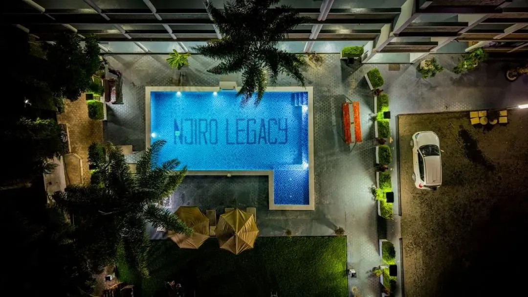 Hotel pool area